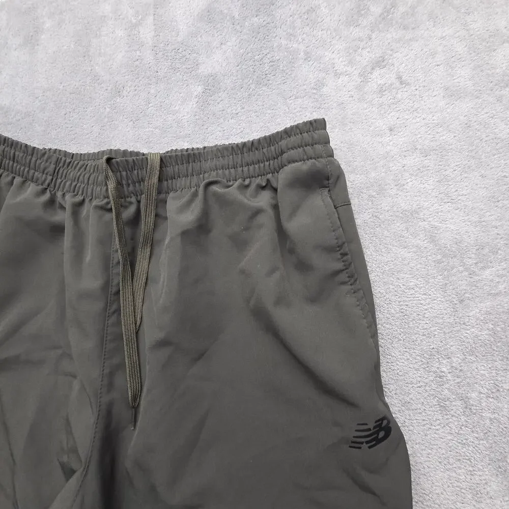 New Balance Pants Mens XL Green Track Tapered Slim Drawstring Zip Pockets